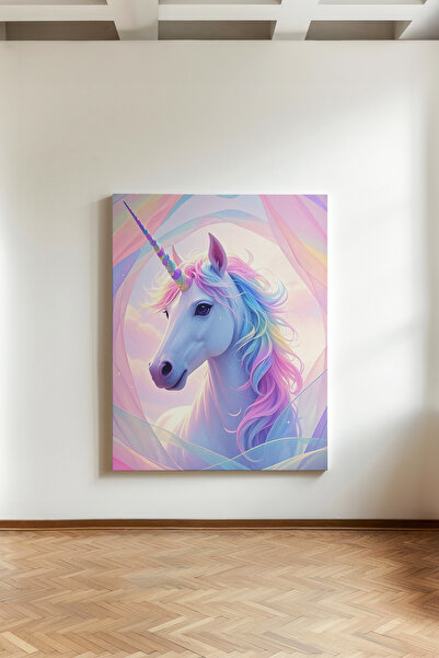 Kanvaspera Unicorn (Tek Boynuzlu At) - Kanvas Tablo