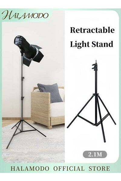 HALAMODO Light Stand for Photography Portable Photo Video Tripod Stand Adjustable Tripod Stand Retractable Li