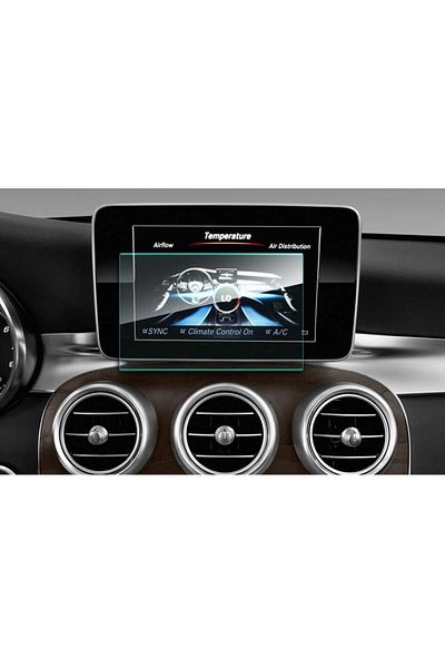 Techmaster Mercedes C Series 2015-2018 Navigation Tempered Screen Protector