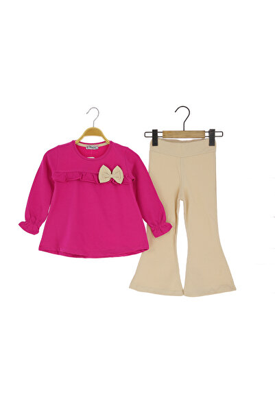 CRASSİ Kız Çocuk Taytlı Takım Fiyonklu