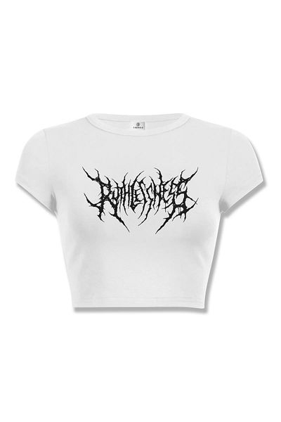 Trendiz Γυναικείο Gothic Ruthless Crop White