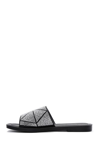 Derimod Black Stone Detailed Women's Slippers - 24sfe 465414