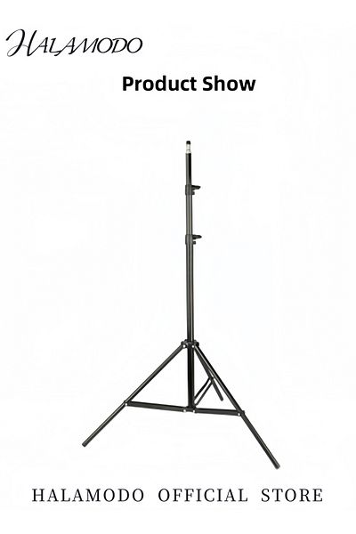 HALAMODO Photography Light Stand Portable Photo Video Tripod Stand Adjustable Tripod Stand Retractable Light