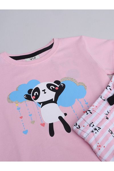 Victor and Jane - Printed T-shirt and Shorts Pyjama Set
