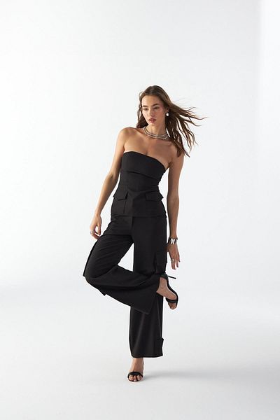 NOK İSTANBUL Nok Classic Signature Star Cargo Pants Black