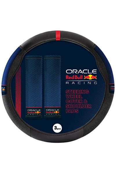 Red Bull مجموعة غطاء عجلة القيادة ووسادة الكتف من Oracle Racing