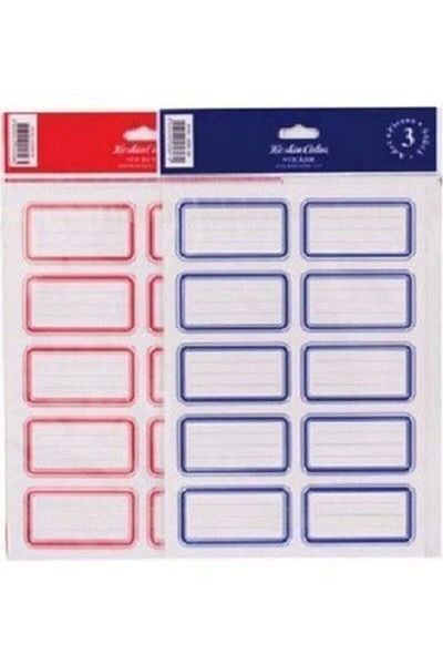 KESKİN COLOR Red Monochrome 3-Piece Label Set - Sharp