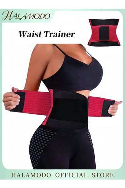 HALAMODO Women's Waist Trainer Waist Trimmer Back Support Belt Waist Cincher Workout Body Shaper Belts Sweat