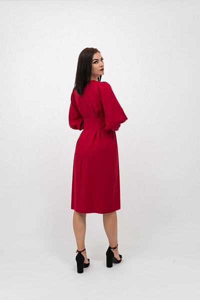 Gorgeaux Dalinda Bright Red Simple Dress - L(40)