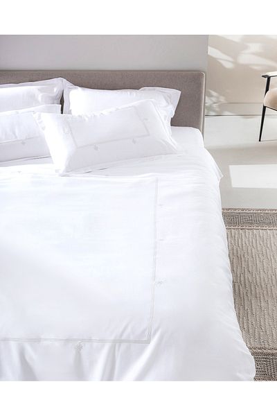 Madame Coco Lilas King Size Bettbezug-Set – Bestickt – Satin