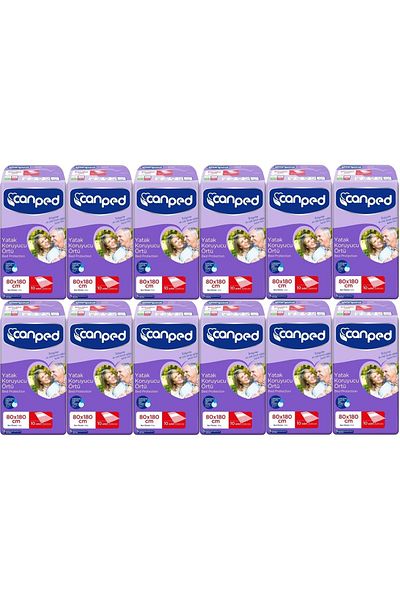 Canped Extra 80*180cm XL Patient Bed Protector Cover 12Pk*10 Pieces