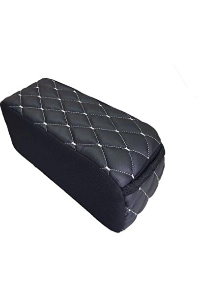 TROBUS Her Araca Uyumlu Kapitone Sünger Kolçak Kol Dayama Baklava Siyah Deri ...