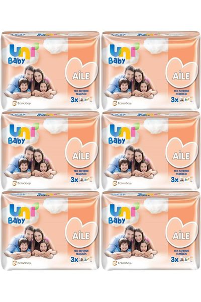Uni Baby Set of 18 Li Set Wet Towel Wipes, 52 / 936 Leaf for Family