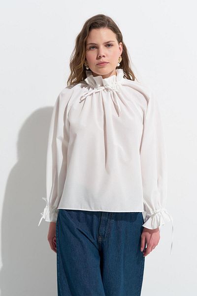 KADRİYE BAŞTÜRK Ecru Alai Shirt