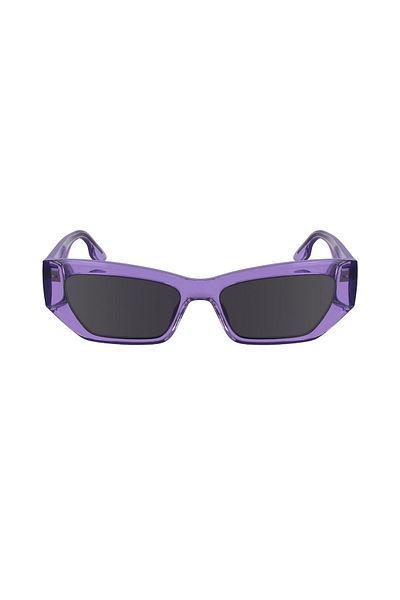 Karl Lagerfeld Kl 6160S 516 54 Unisex Rectangular Transparent Purple Bone Sunglasses