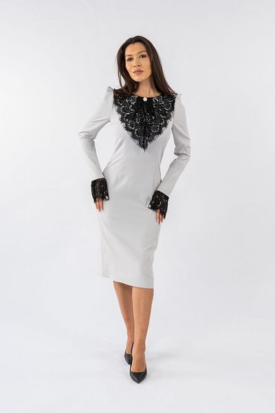 Gorgeaux Grey Lace Dress Natalia - M(38)