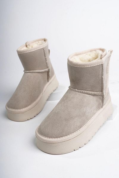 MUGGO Mixs Guaranteed Thick Insole Hairy Velcro Daily Mini Children's Boots