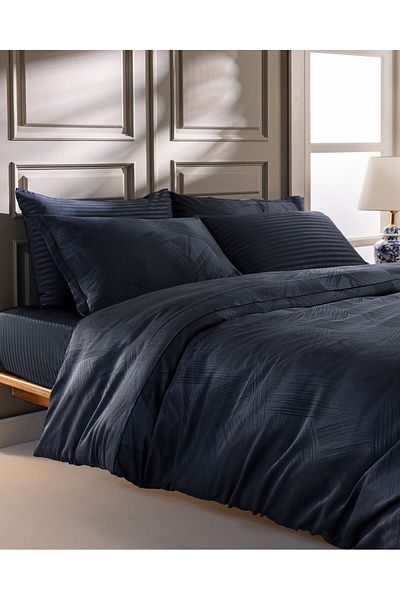 Madame Coco Dreux King Size Jacquard-Satin-Bettbezug-Set