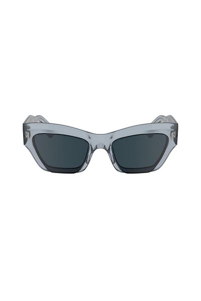 Calvin Klein Ck 24531S 601 53 Unisex Geometric Transparent Bone Sunglasses