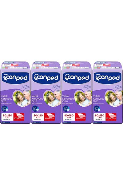 Canped Extra 80*180cm (XL) Patient Bed Protector Cover 40 Pieces (4Pk*10)