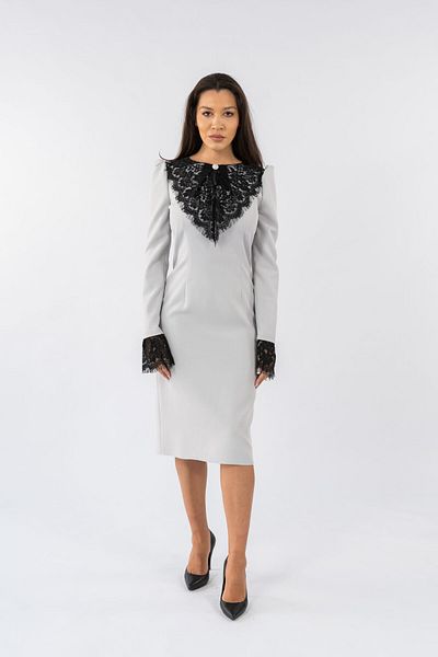 Gorgeaux Grey Lace Dress Natalia - M(38)