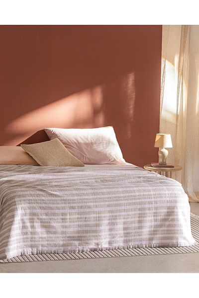 Madame Coco Darvell Beige Piqué – Doppelt, Baumwolle, Ecocell bedruckt
