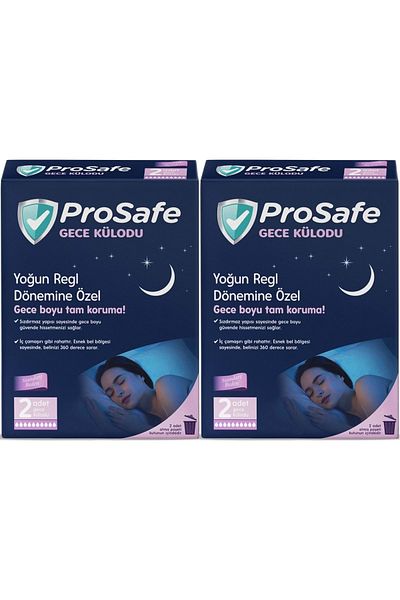 PROSAFE Night Panties Set of 4 (2Pk*2) Panties (Special for Intense Menstrual Period)