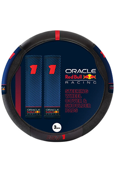 Red Bull طقم غطاء عجلة القيادة ووسادة الكتف لسيارة MV1 Oracle Racing