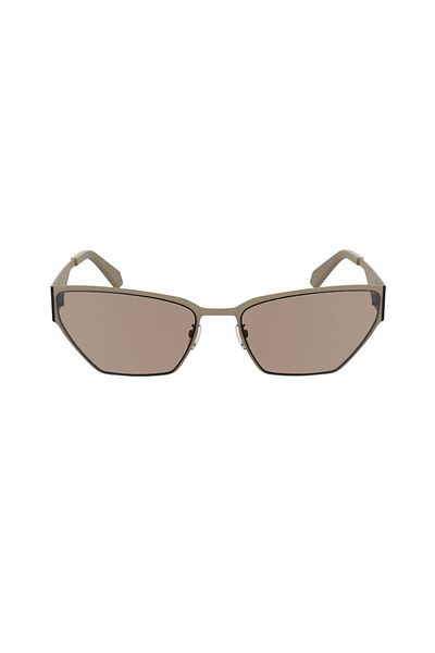 Calvin Klein Jeans Ckj 24207S 671 58 Unisex Geometric Brown Metal Sunglasses