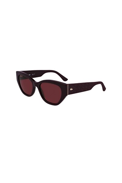 Lacoste L6047S 601 54 Women's Geometric Burgundy Bone Sunglasses