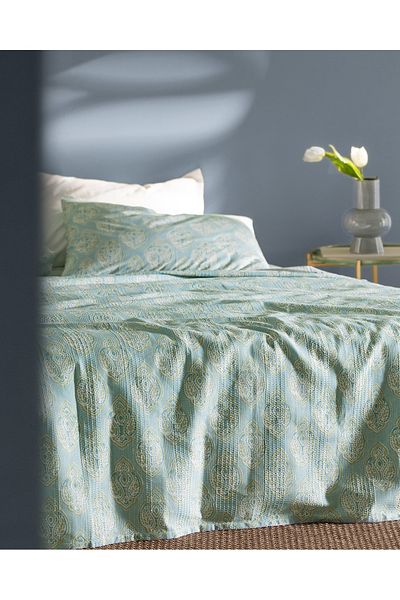 Madame Coco Searlas Ecocell Bedrucktes Piqué-Set in Einzelgröße