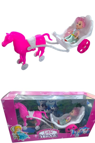 GÜZELYÜZ AVM Faytonlu Bebek At Arabalı Bebek