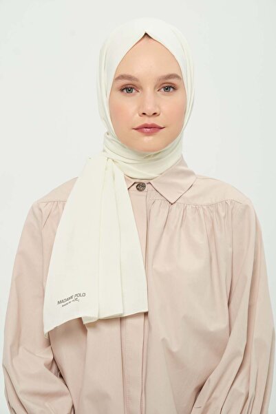 Madame Polo Poly Coton Shawl Bone Cotton Breathable Non-Wrinkle