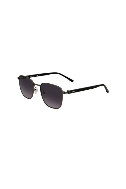 Lacoste L265S 033 53 Men's Square Gun Metal Sunglasses