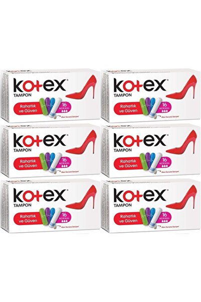 Kotex Tampon Normal 96 Lı Set (6PK*16)