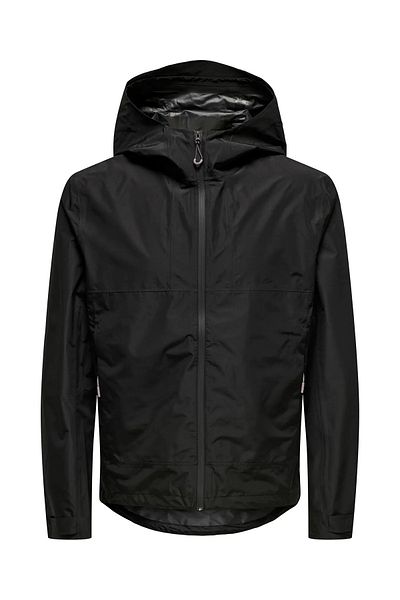 Only & Sons Men's Onsfınlystorm Hooded Zipper Closure Jacket 22034367   Black