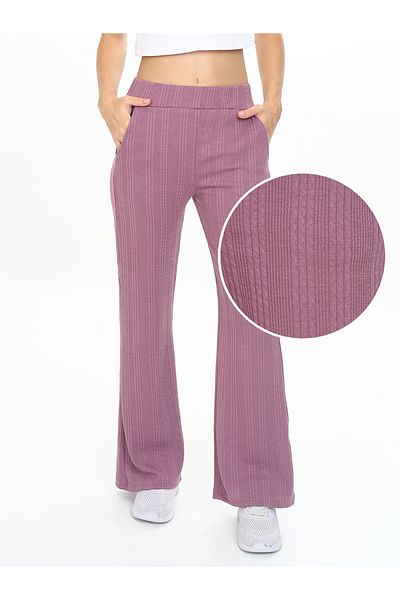 Denokids Pantaloni de sport de bază pentru fete Pipe Leg Rose