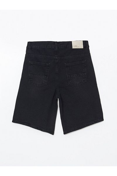 LC Waikiki Standard Mold 100% Cotton Ripped Detailed Boy's Jean Shorts