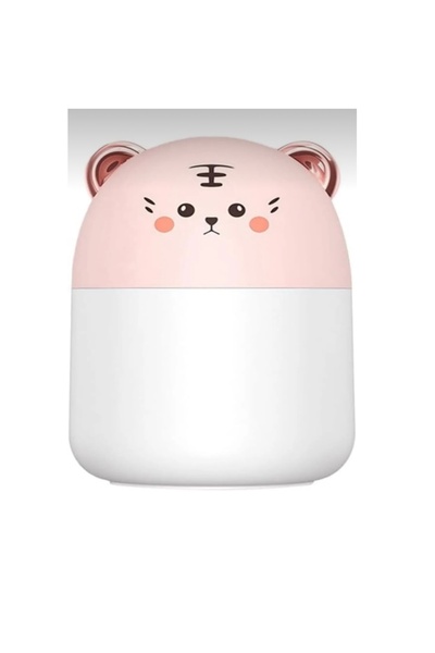 abnturk Ledli Şarjlı Taşınabilir Hava Nemlendiricisi Kedi Tasarımlı Buhar Mak...