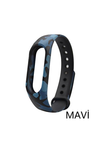 Techmaster Xiaomi Mi Band 2 Akıllı Bileklik Tme Kordon Kayış Kamuflaj Desen