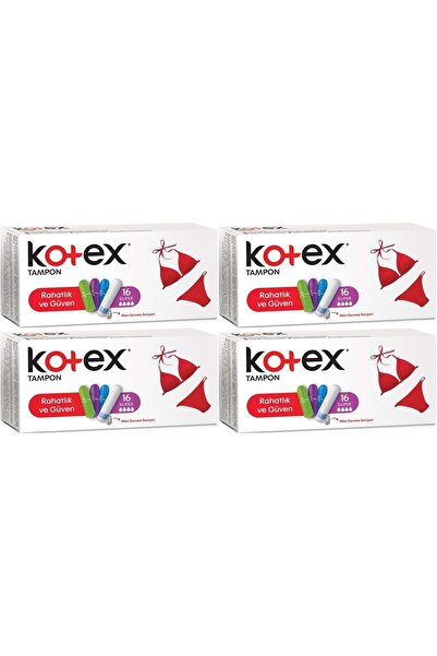 Kotex Tampon Süper 64 Lü Set (4PK*16)