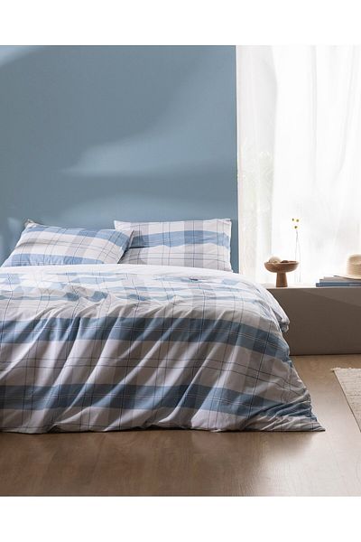 Madame Coco Musette Bettwäsche-Set, 100 % Baumwolle, Ranforce, bedruckt, für Doppelbett, Grau