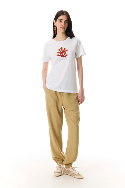 Mudo Liowe Jogger Pants with Elastic Waist