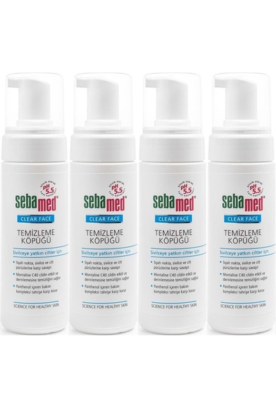 Sebamed Clear Face Facial Cleansing Foam 150ml (Set of 4)