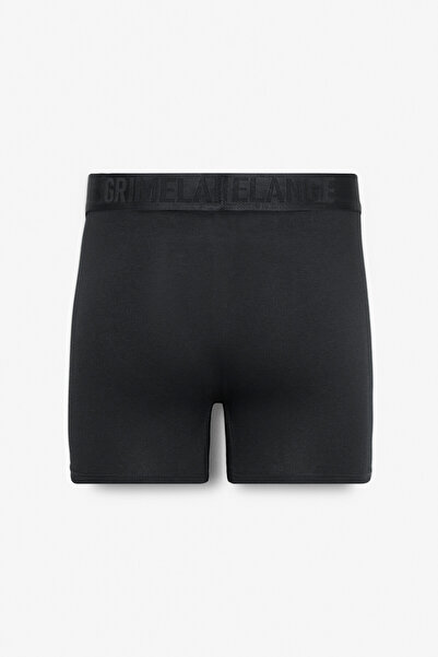 GRIMELANGE Petrus Men's 3-Pack Cotton Lycra Flexible Fabric Black Boxers