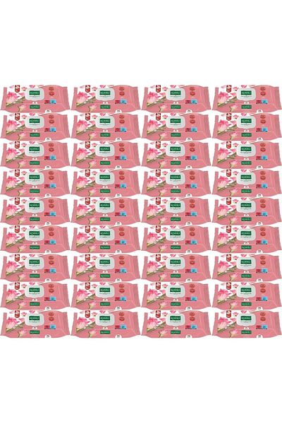 Komili Wet Towel Wipes 90 Sheets Rose Scented (Set of 36) with Practical Cover (3240 Sheets)