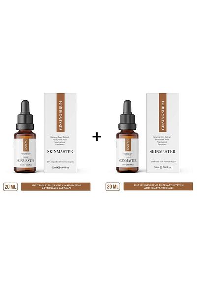 SkinMaster Ginseng Serum - 20 ml for Skin Renewal and Refreshment (2 Pcs)