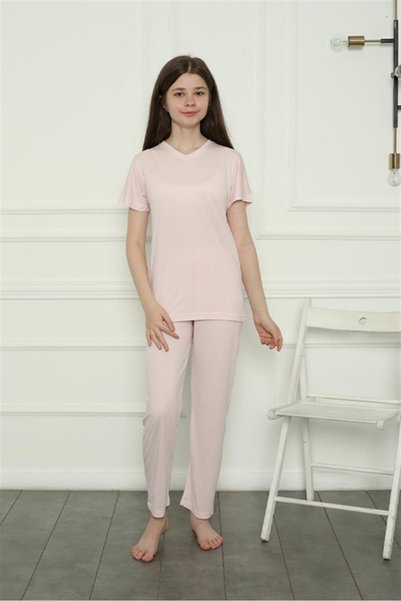 Mestore Fashion Line Girls' Combed Cotton Pajama Set 20400