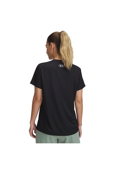 Under Armour Γυναικείο μπλουζάκι Tech Rib μαύρο με στρογγυλή λαιμόκοψη