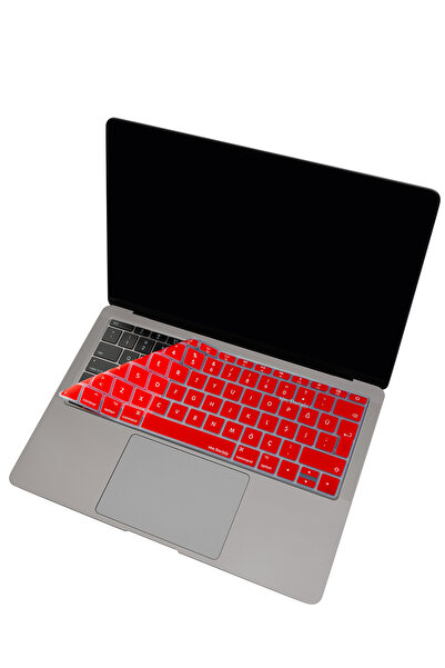 Mcstorey Macbook Pro Kılıf Klavye Koruyucu Türkçe Q Harf Baskılı 12inç A1534 13inç A1708 Ile Uyumlu